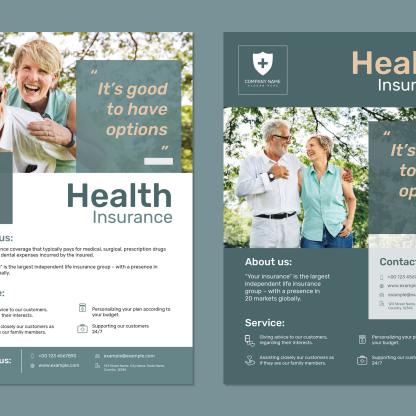 Mise en page Flyer A4 assurance